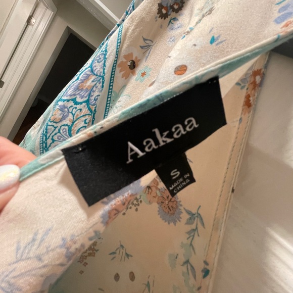 Aakaa Light Blue Mini Dress - Picture 4 of 4